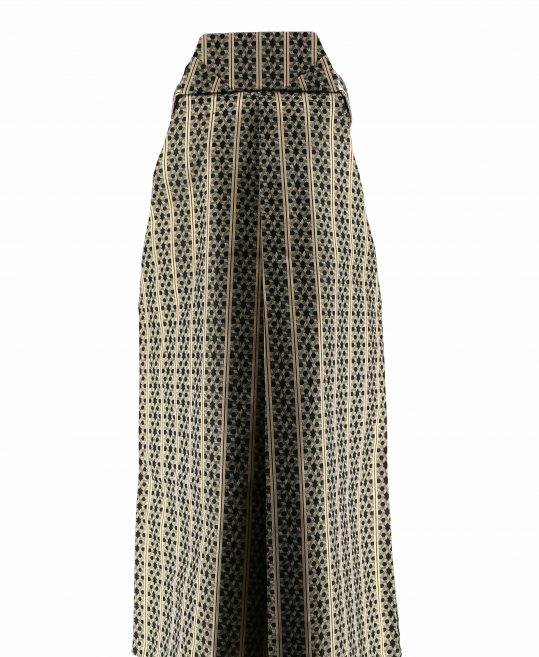 男性用袴単品レンタル(成人式・結婚式・卒業式)黒に金の六等星[身長160cm対応]No.161